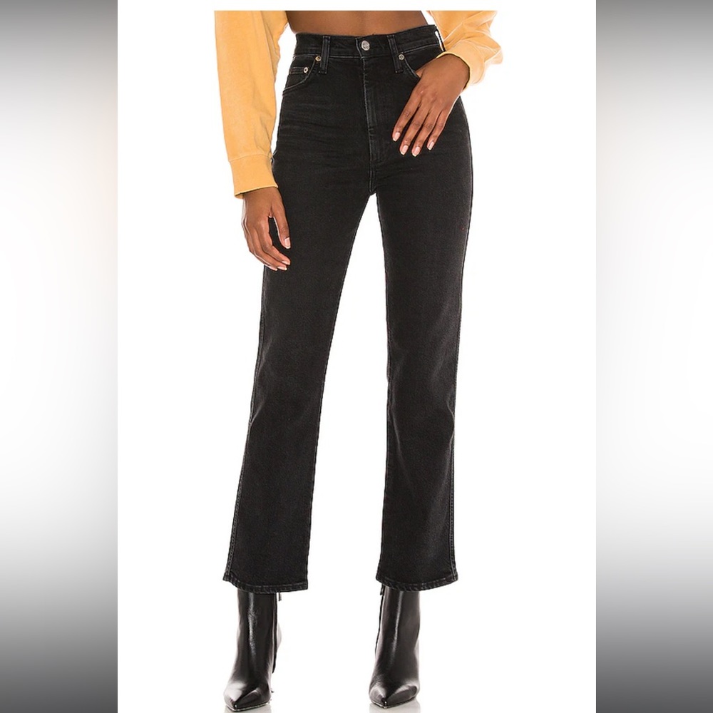 Agolde hi rise kick flare jeans
